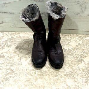 Fur lined Frye boots